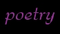 poetry